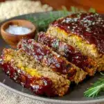 healthy turkey meatloaf with oats - featured image