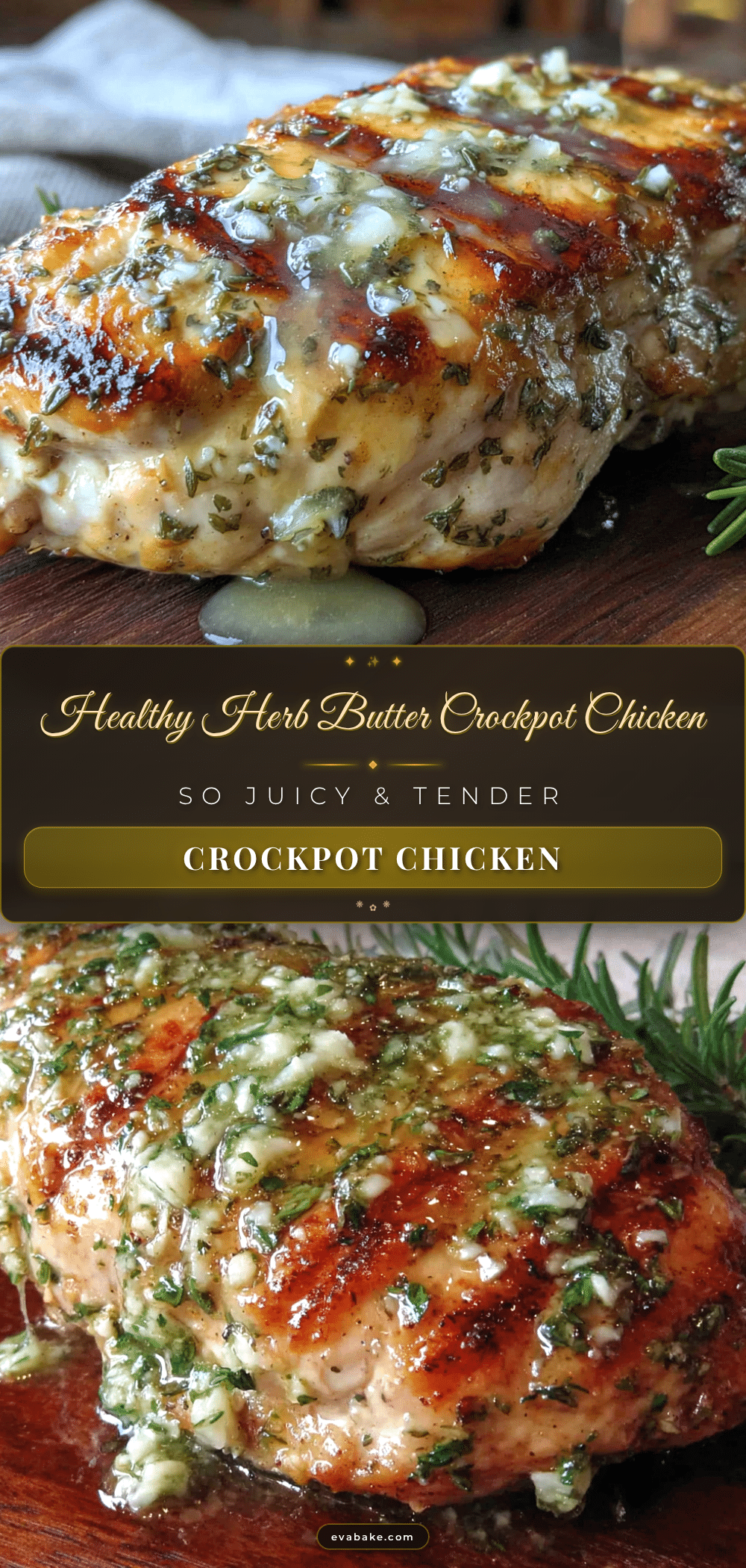 herb butter crockpot chicken recipe