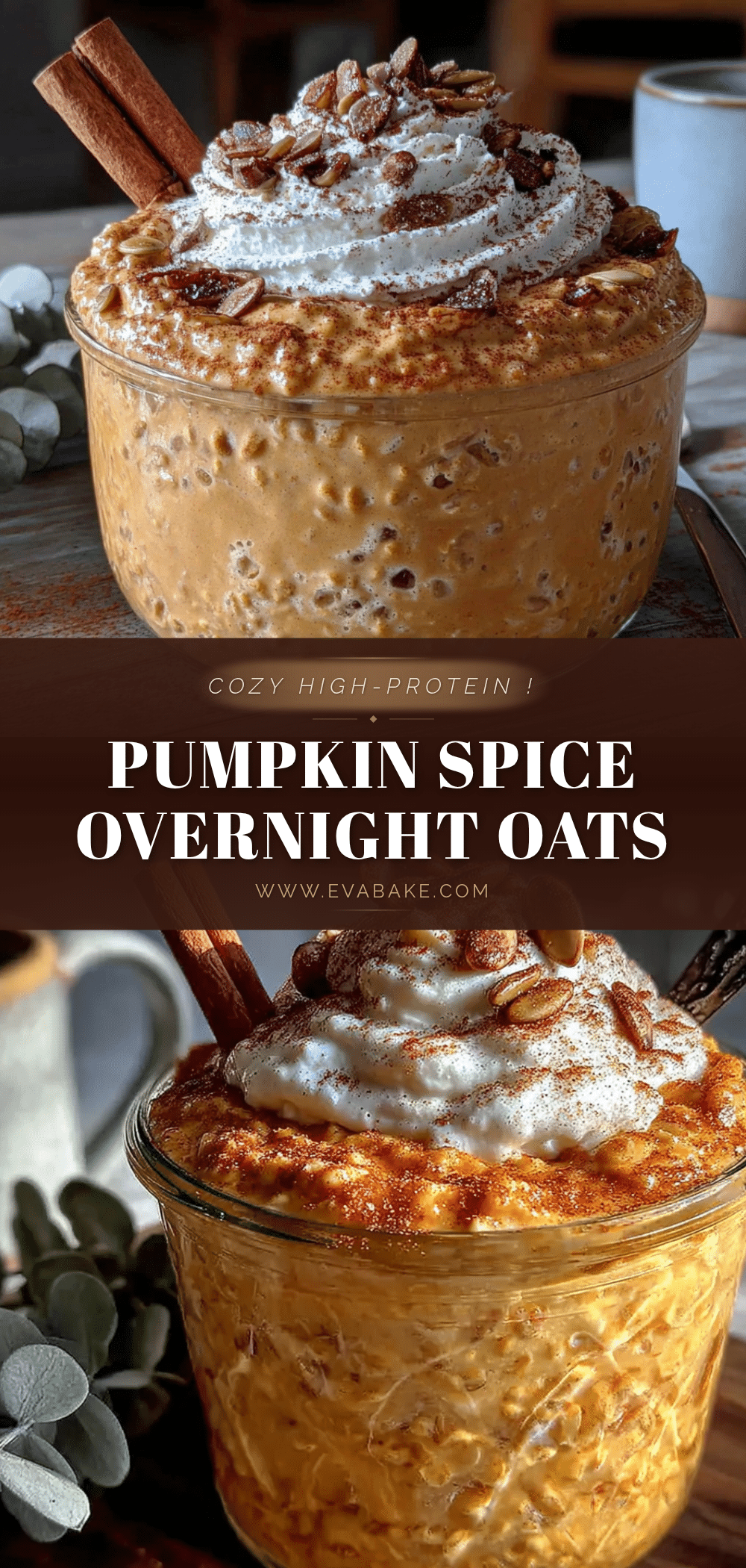 high protein pumpkin spice overnight oats recipe