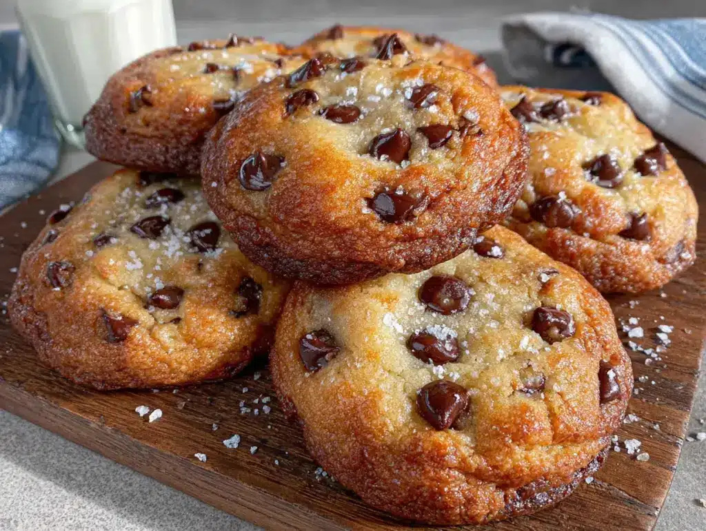lightened up small batch chocolate chip cookies - featured image