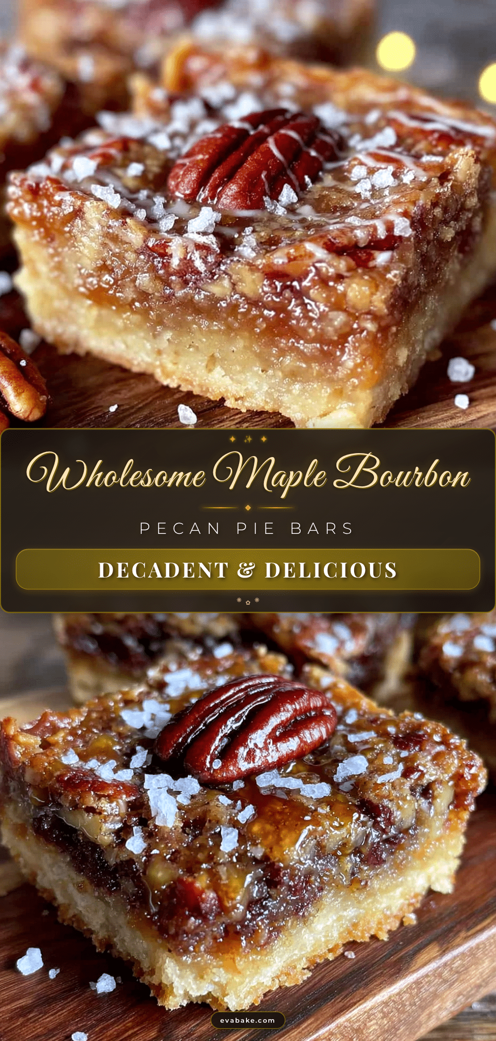 maple bourbon pecan pie bars recipe