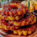 maple-glazed delicata squash rings - featured image