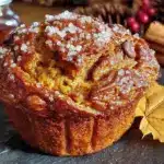 maple pumpkin chocolate chip muffins - featured image