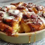 overnight cinnamon roll casserole - featured image