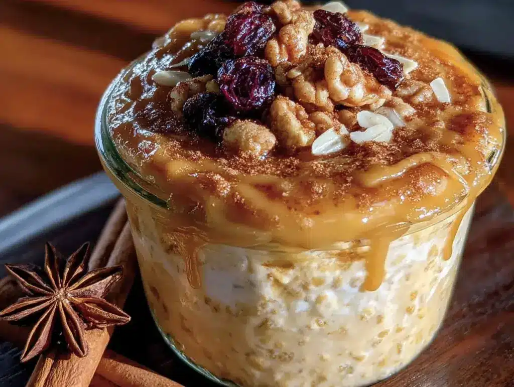 overnight pumpkin spice oats - featured image