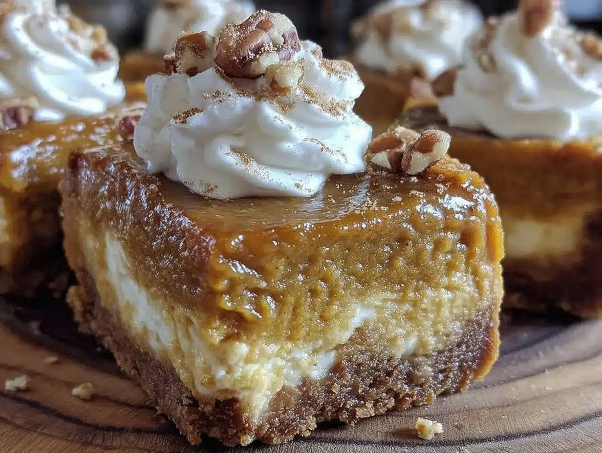 pumpkin pie cheesecake bars preparation steps