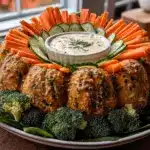 pumpkin-shaped veggie tray - featured image