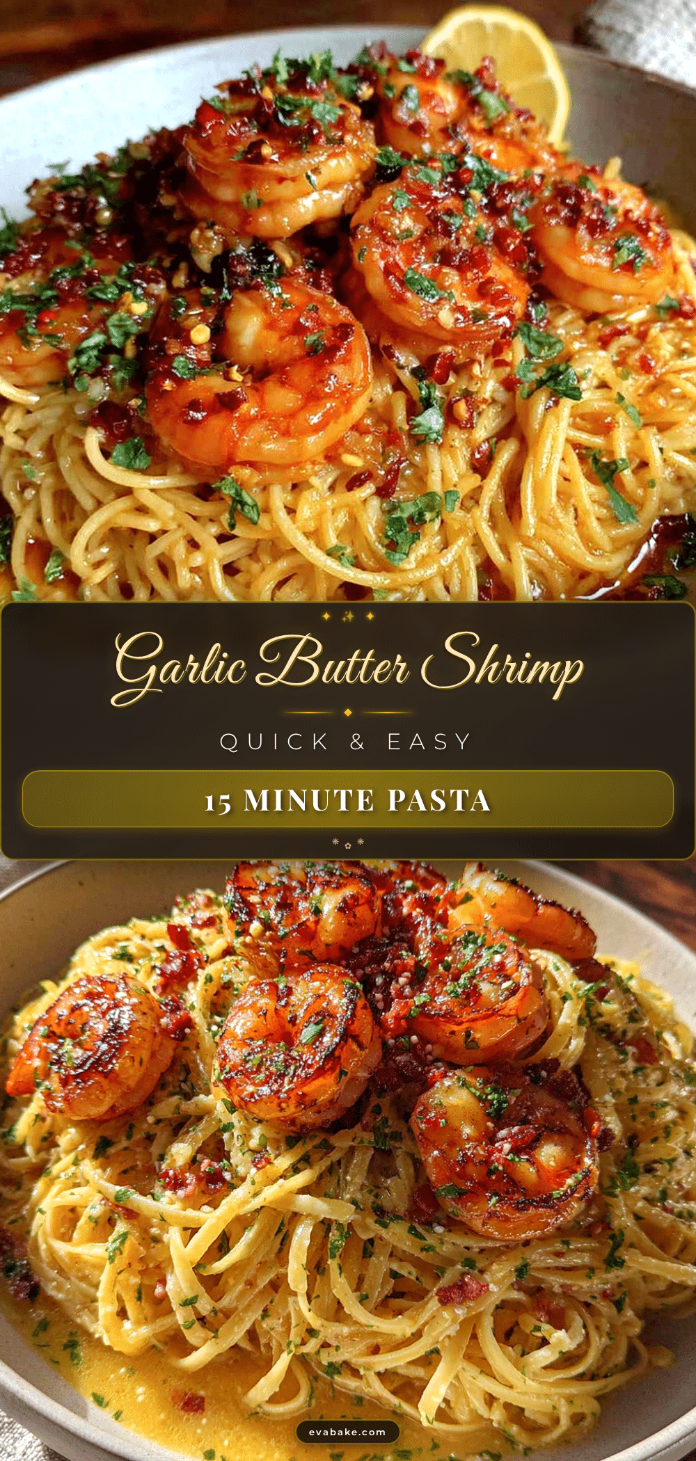 quick garlic butter shrimp pasta recipe