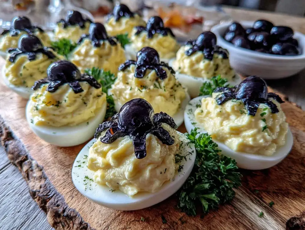 spider deviled eggs - featured image