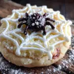 spider web royal icing sugar cookies - featured image