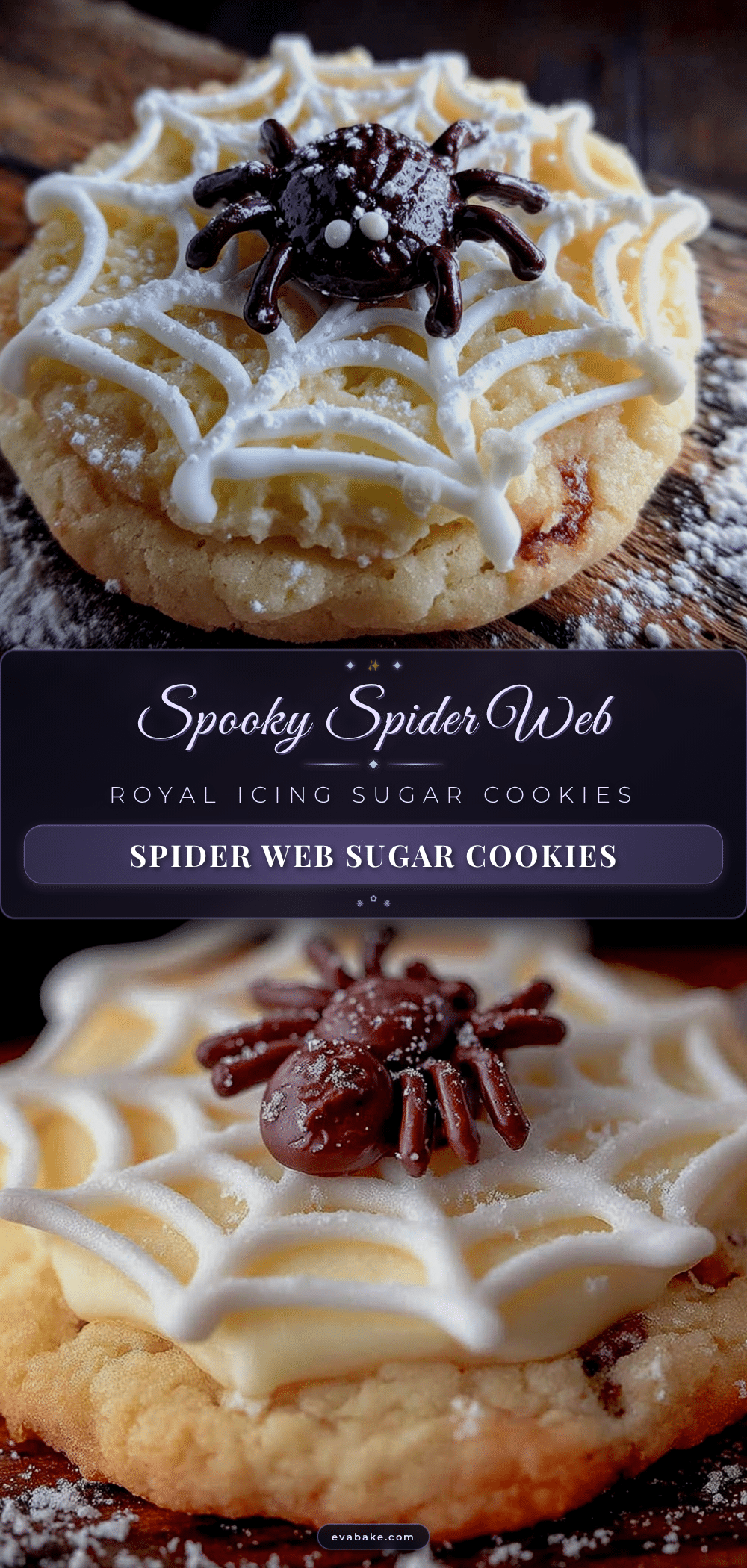 spider web royal icing sugar cookies recipe