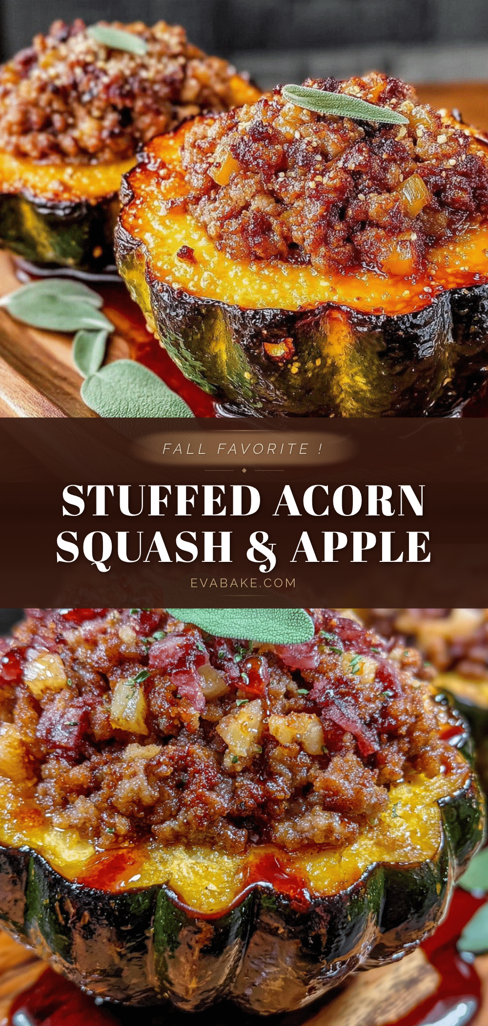 stuffed acorn squash with sausage recipe