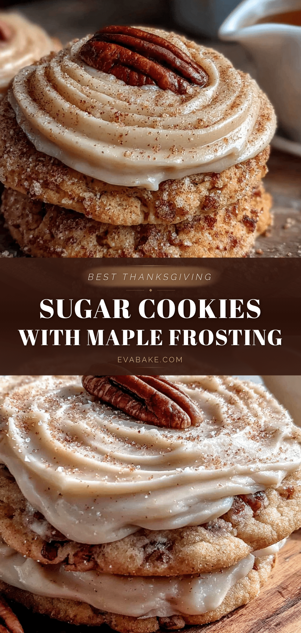 Thanksgiving sugar cookies with maple frosting recipe