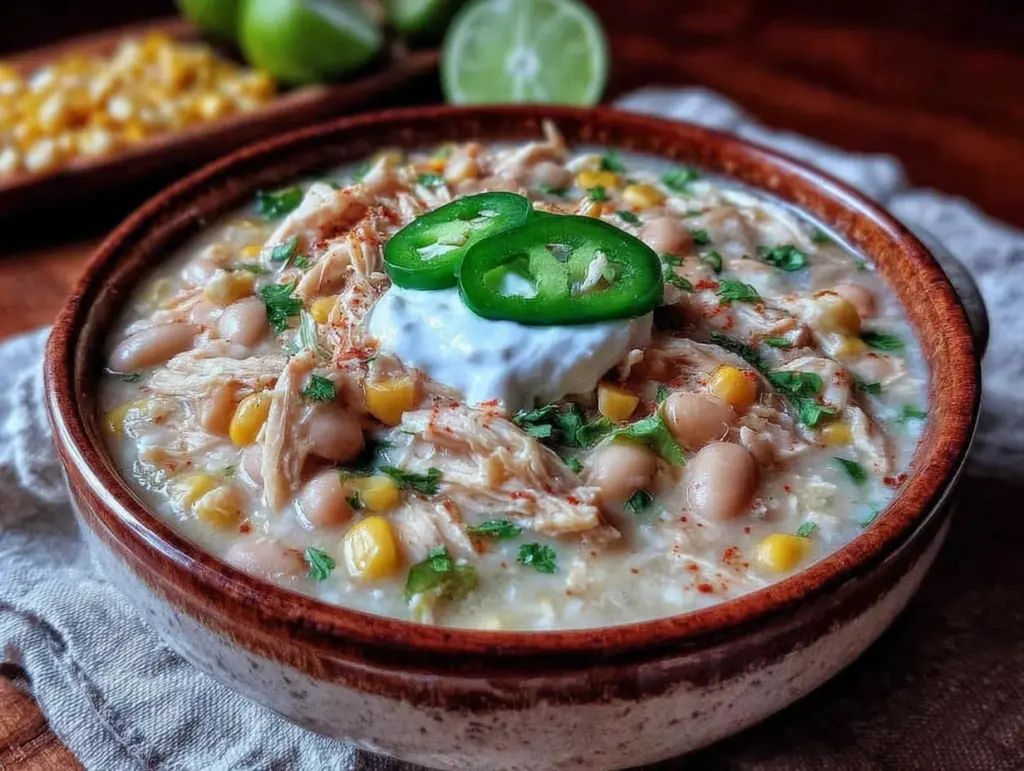 white chicken chili recipe - featured image