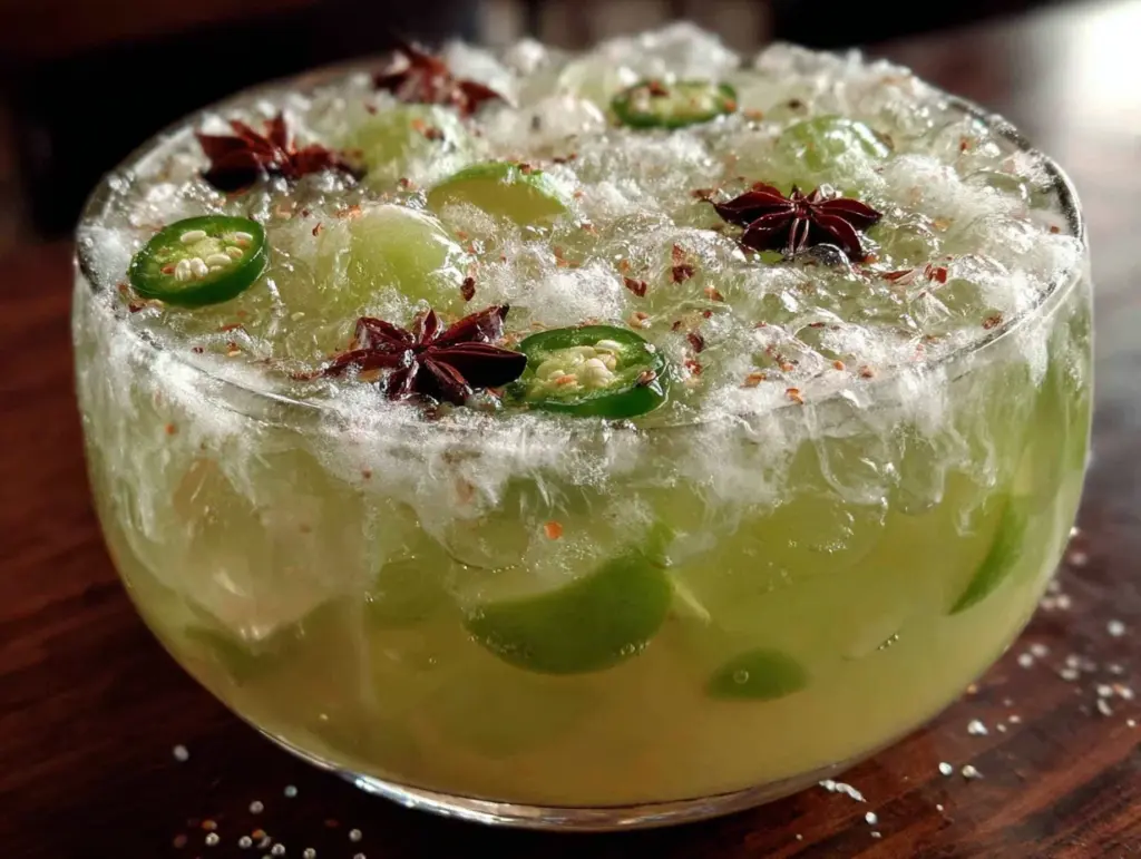 witches brew green punch with dry ice fog - featured image