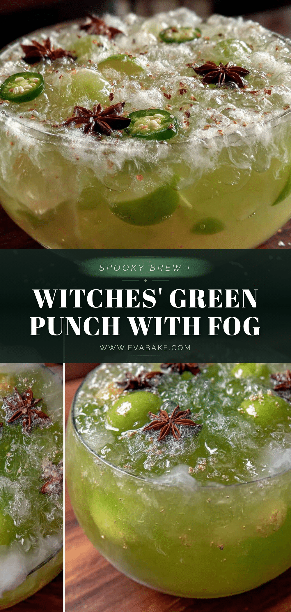witches brew green punch with dry ice fog recipe