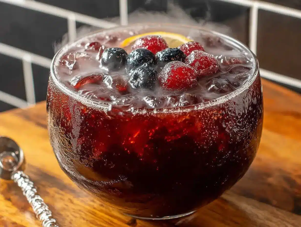 witches brew halloween punch preparation steps