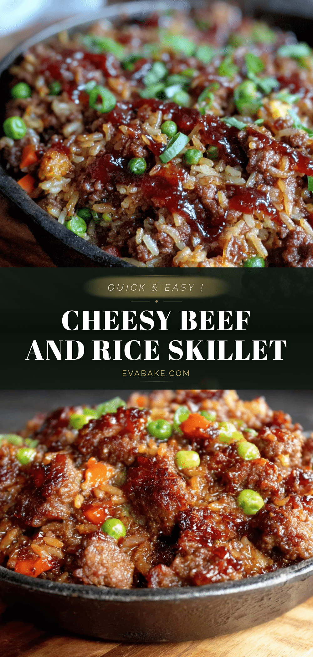 cheesy beef and rice skillet recipe