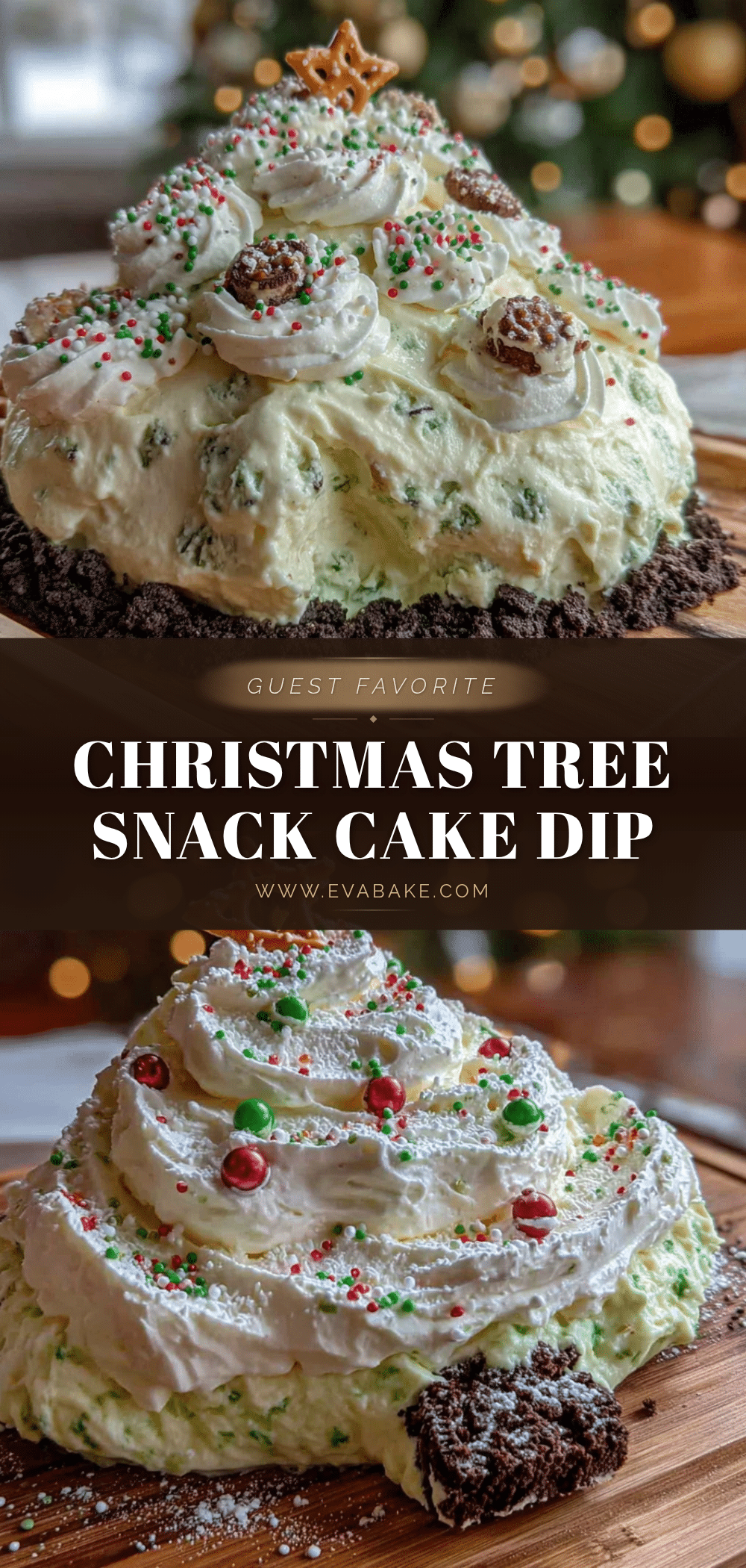 Christmas Tree Snack Cake Dip recipe