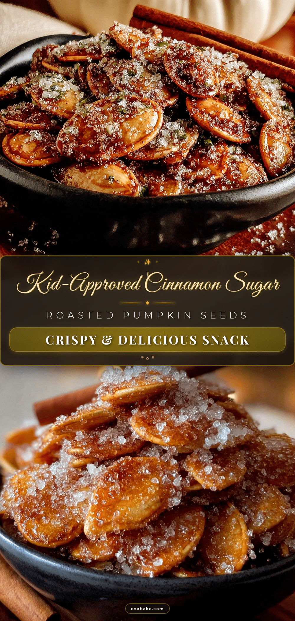 cinnamon sugar roasted pumpkin seeds recipe