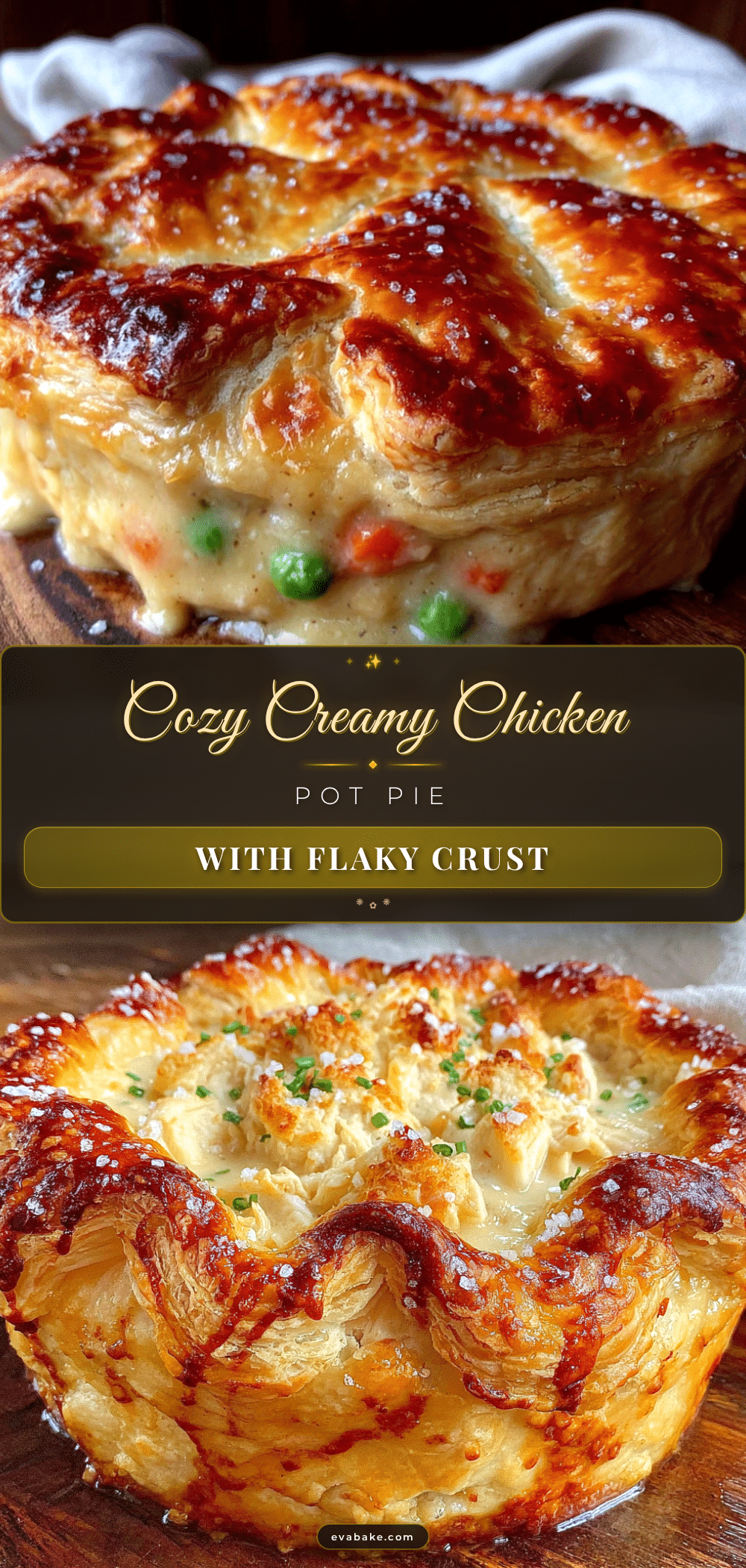 cozy creamy chicken pot pie with flaky crust recipe