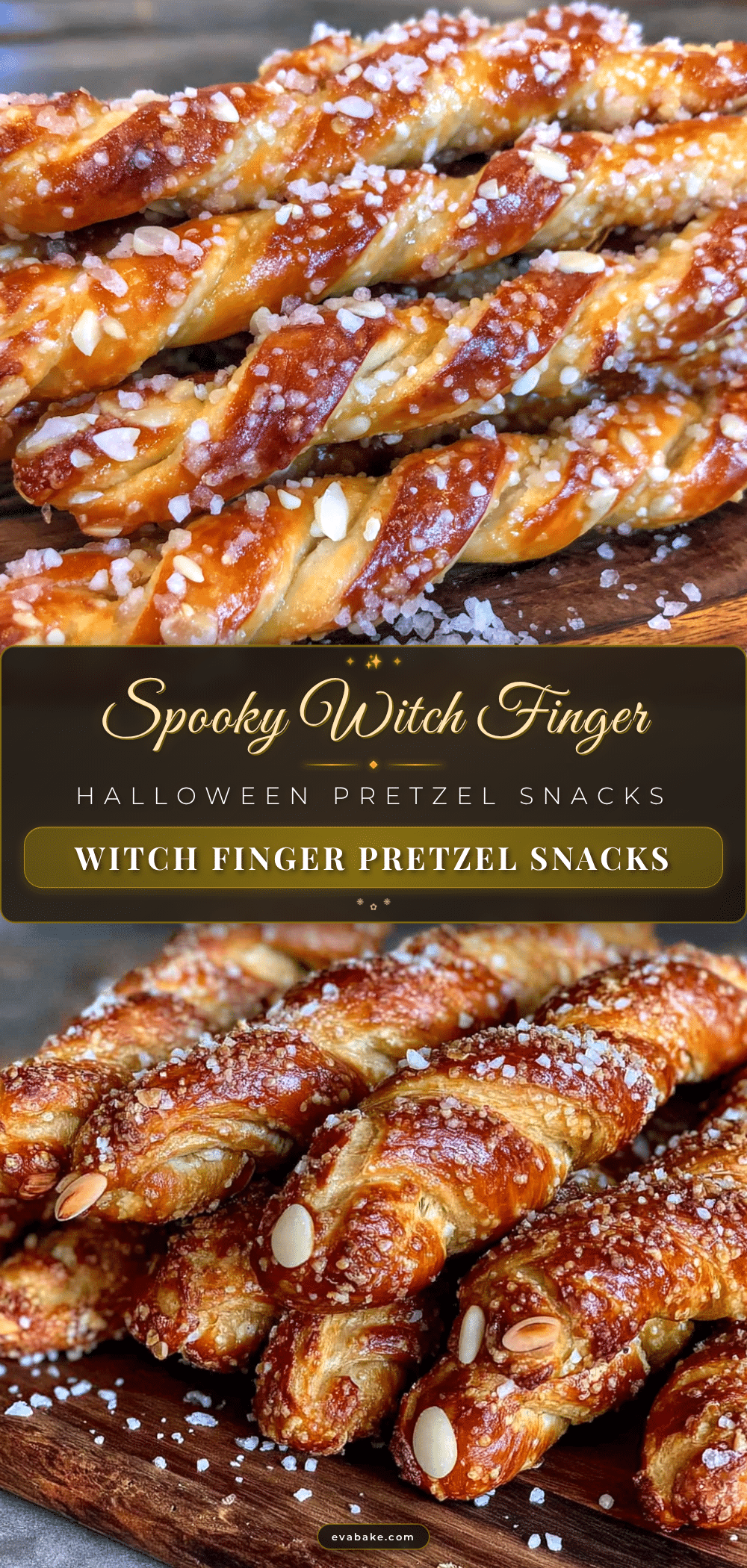 halloween witch finger pretzels recipe