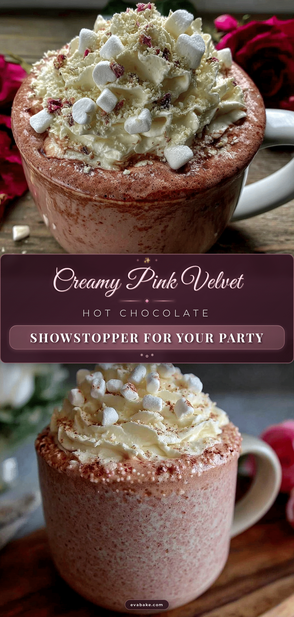 Pink Velvet Hot Chocolate recipe