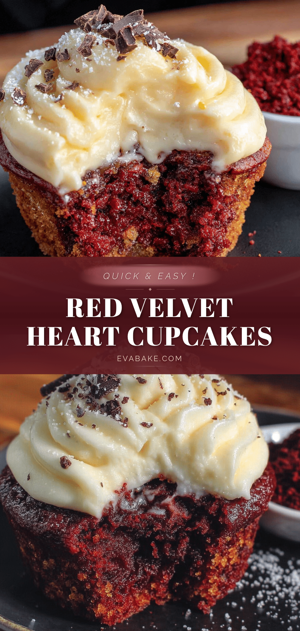 red velvet heart cupcakes recipe
