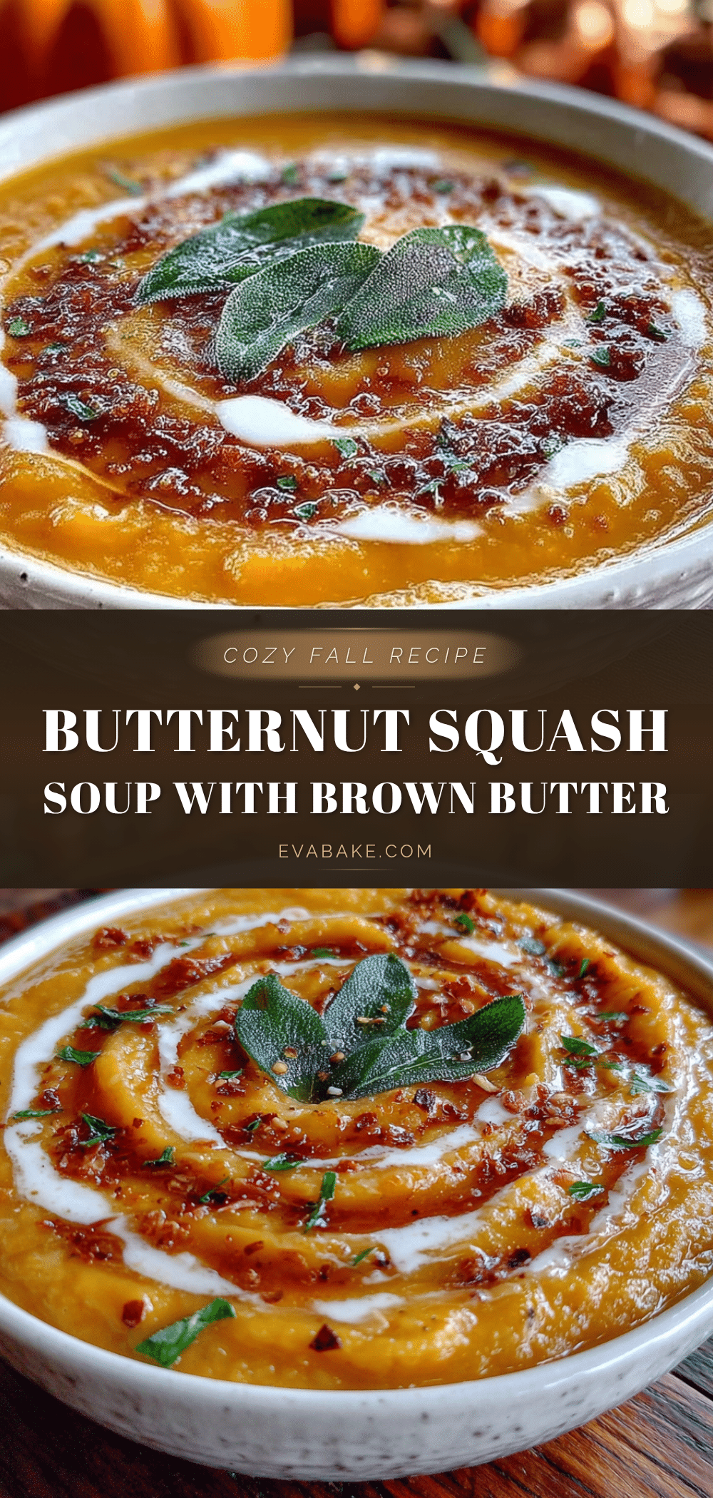 roasted butternut squash soup with brown butter recipe