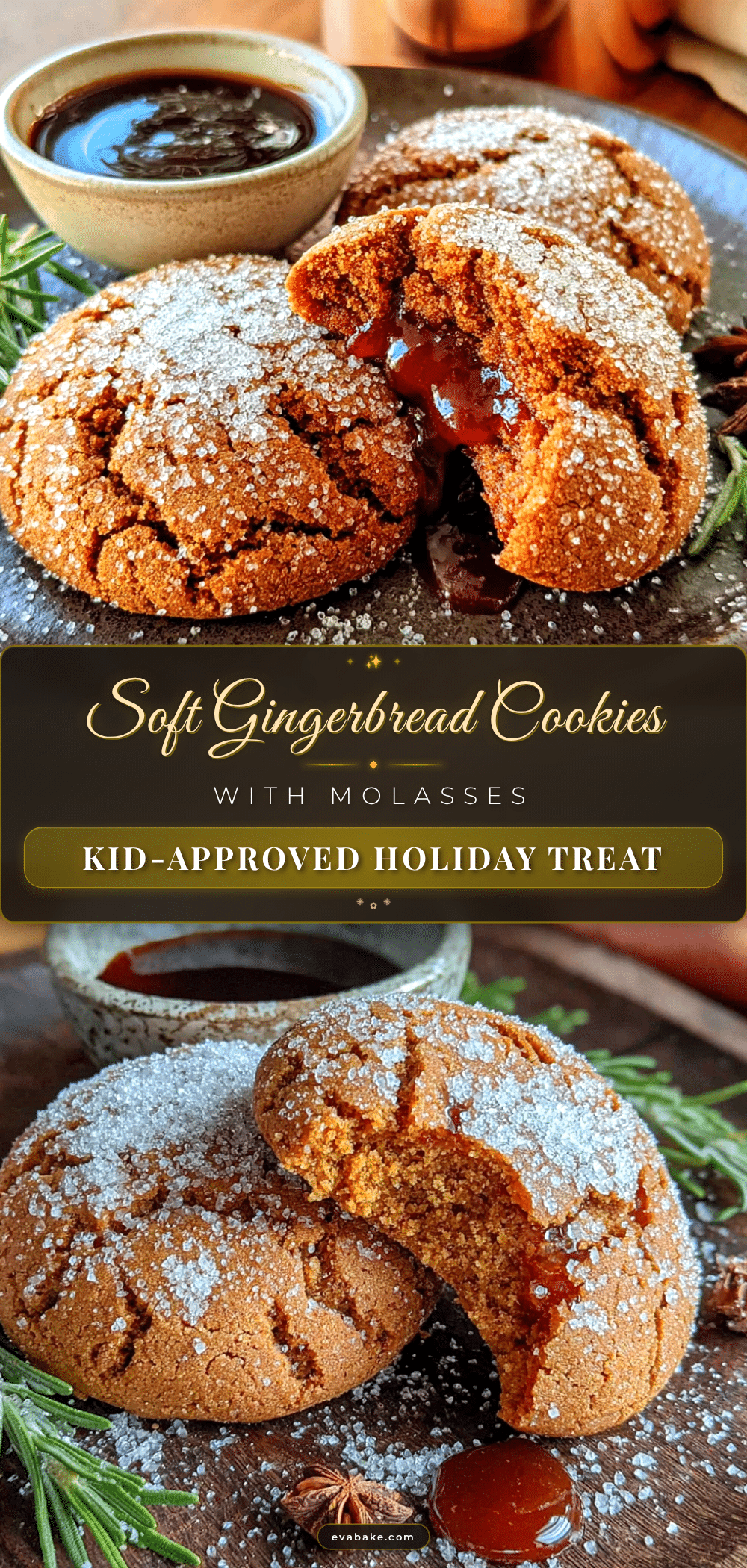 soft gingerbread cookies with molasses recipe