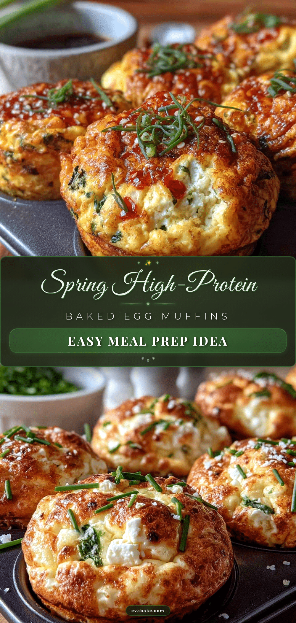 spring high-protein baked egg muffins recipe