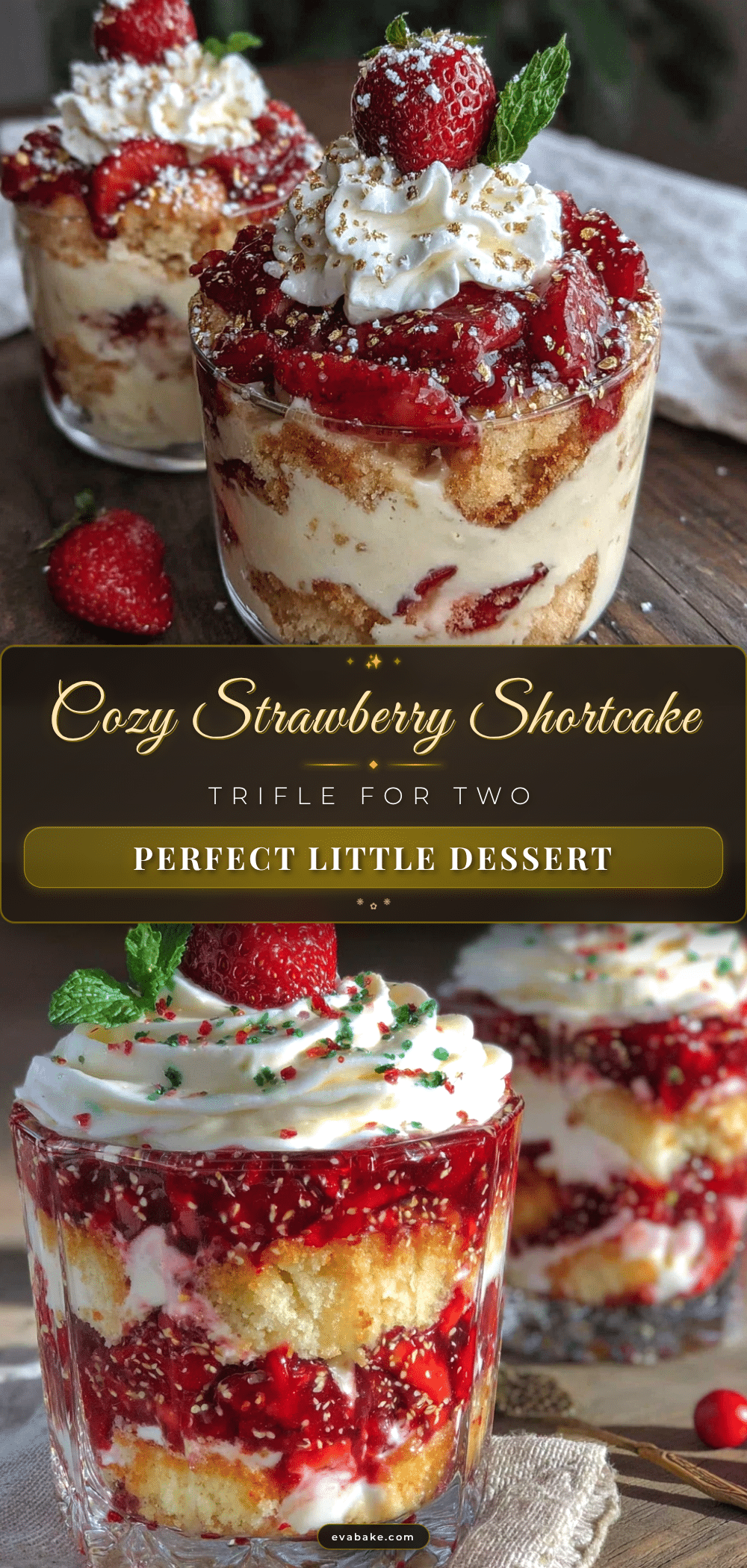 strawberry shortcake trifle for two recipe
