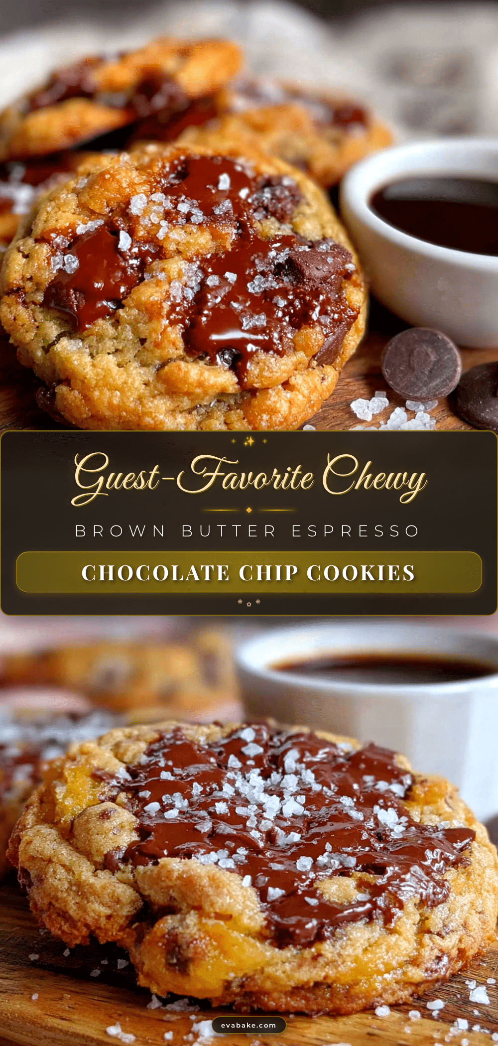 chewy brown butter espresso chocolate chip cookies recipe