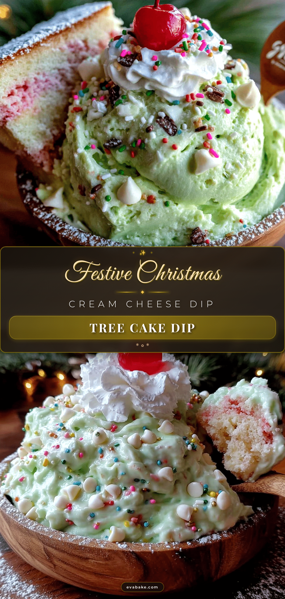 Christmas tree cake dip recipe