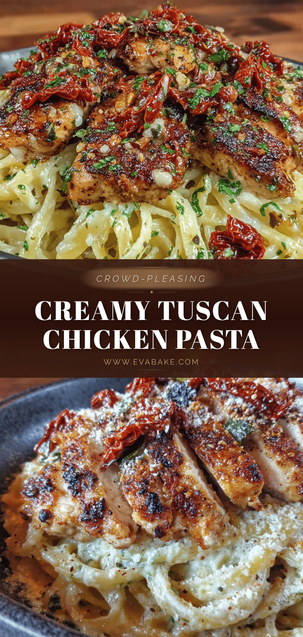 creamy tuscan chicken pasta recipe
