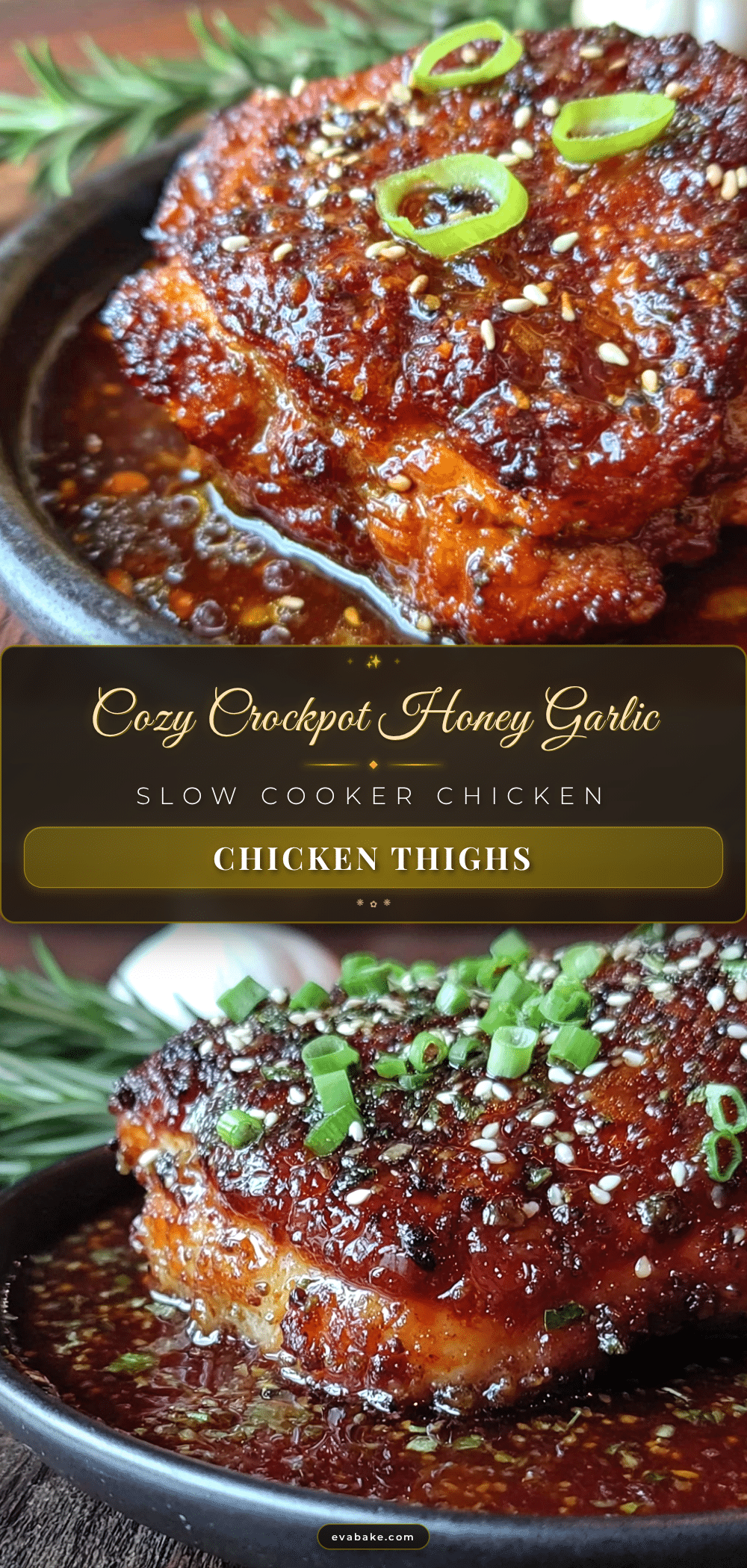 crockpot honey garlic chicken thighs recipe