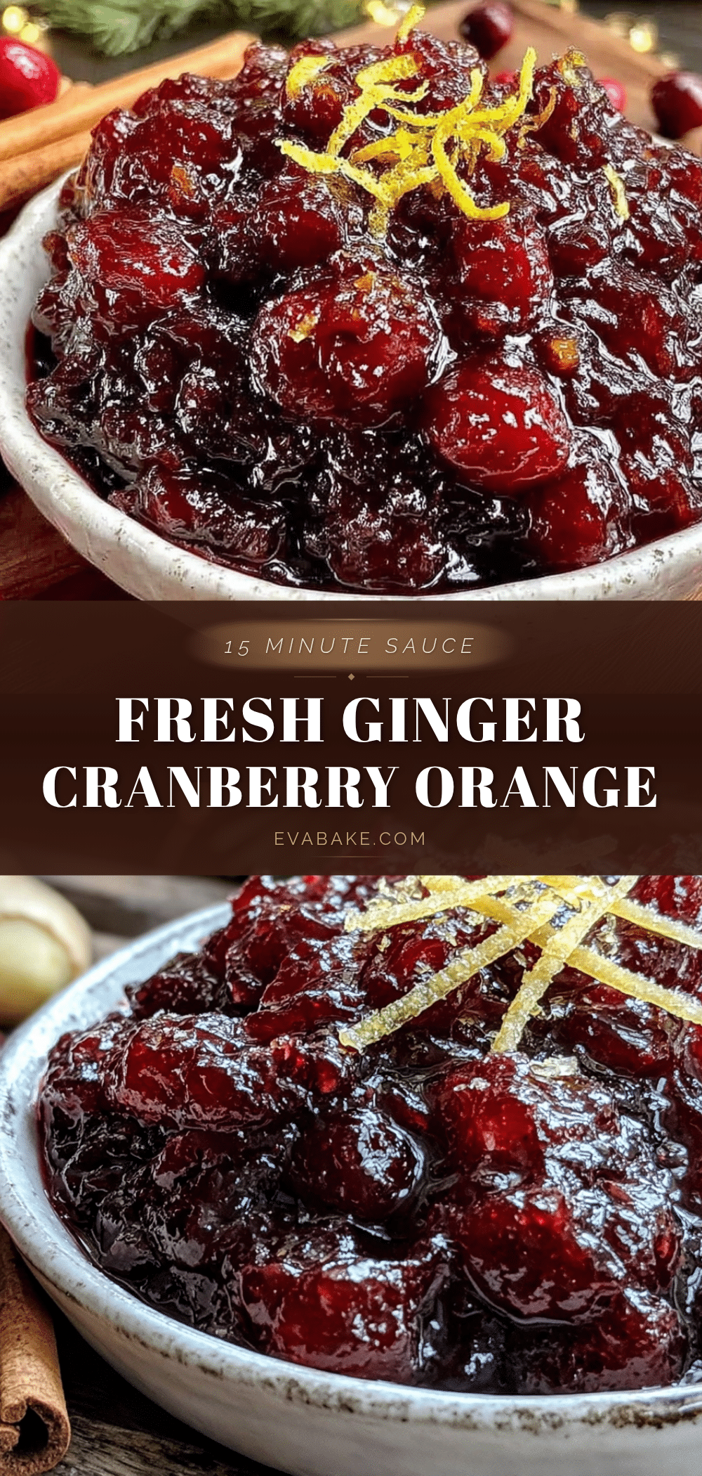 fresh ginger cranberry orange sauce recipe