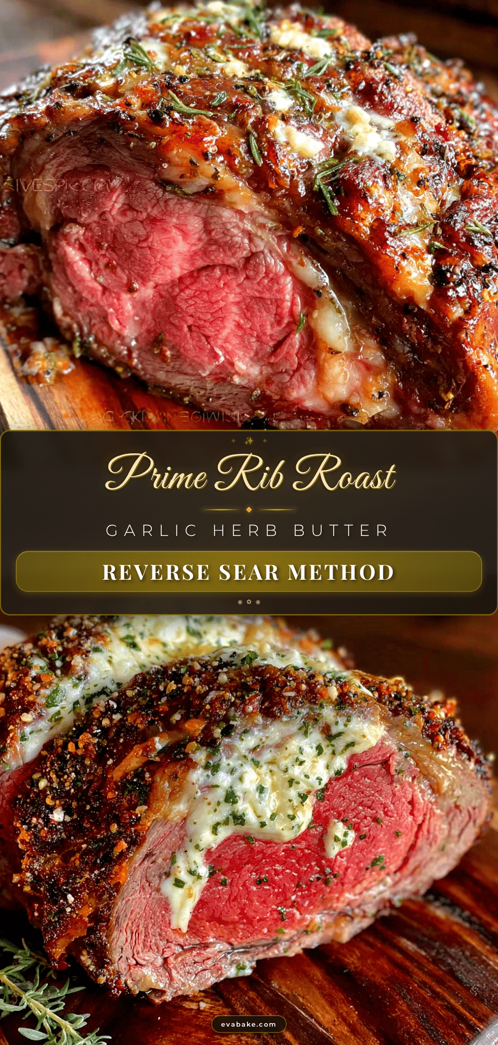 garlic herb butter prime rib roast recipe