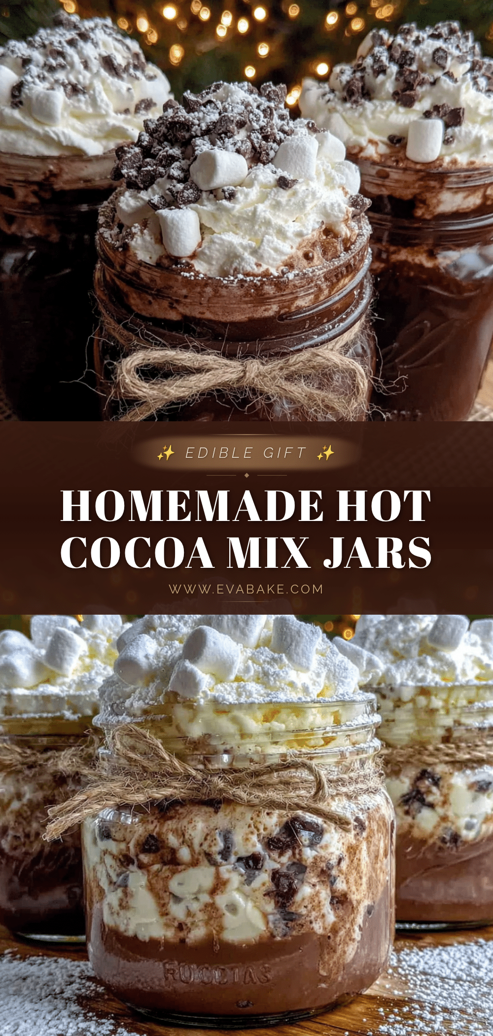 homemade hot cocoa mix jars recipe