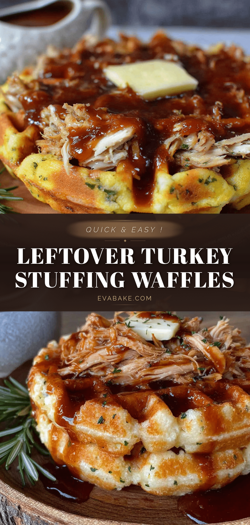 leftover turkey stuffing waffles recipe