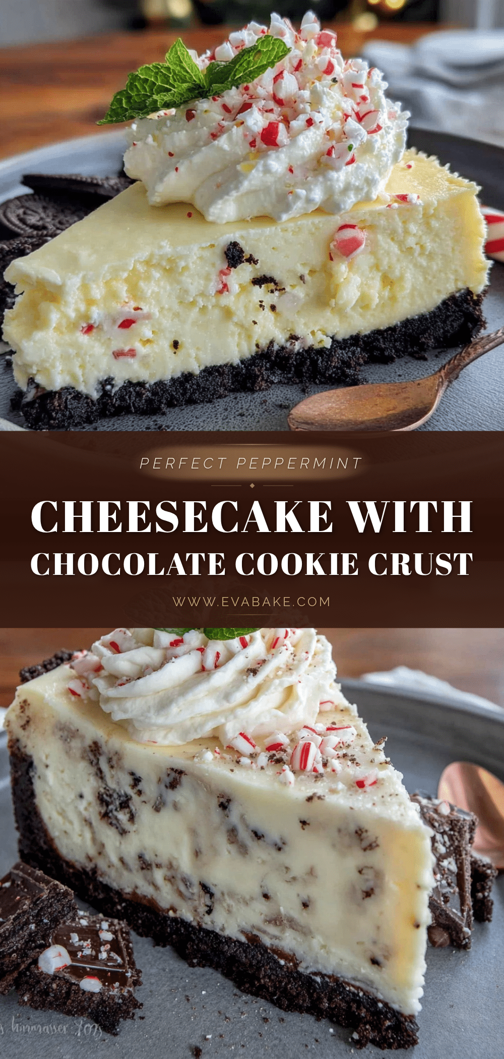 peppermint cheesecake with chocolate crust recipe