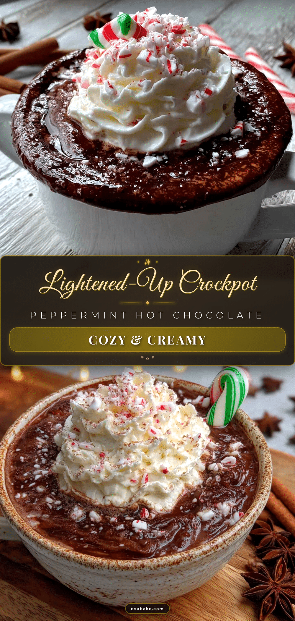 slow cooker peppermint hot chocolate recipe