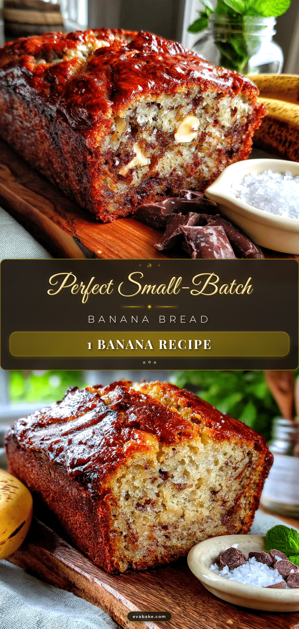 small-batch banana bread recipe
