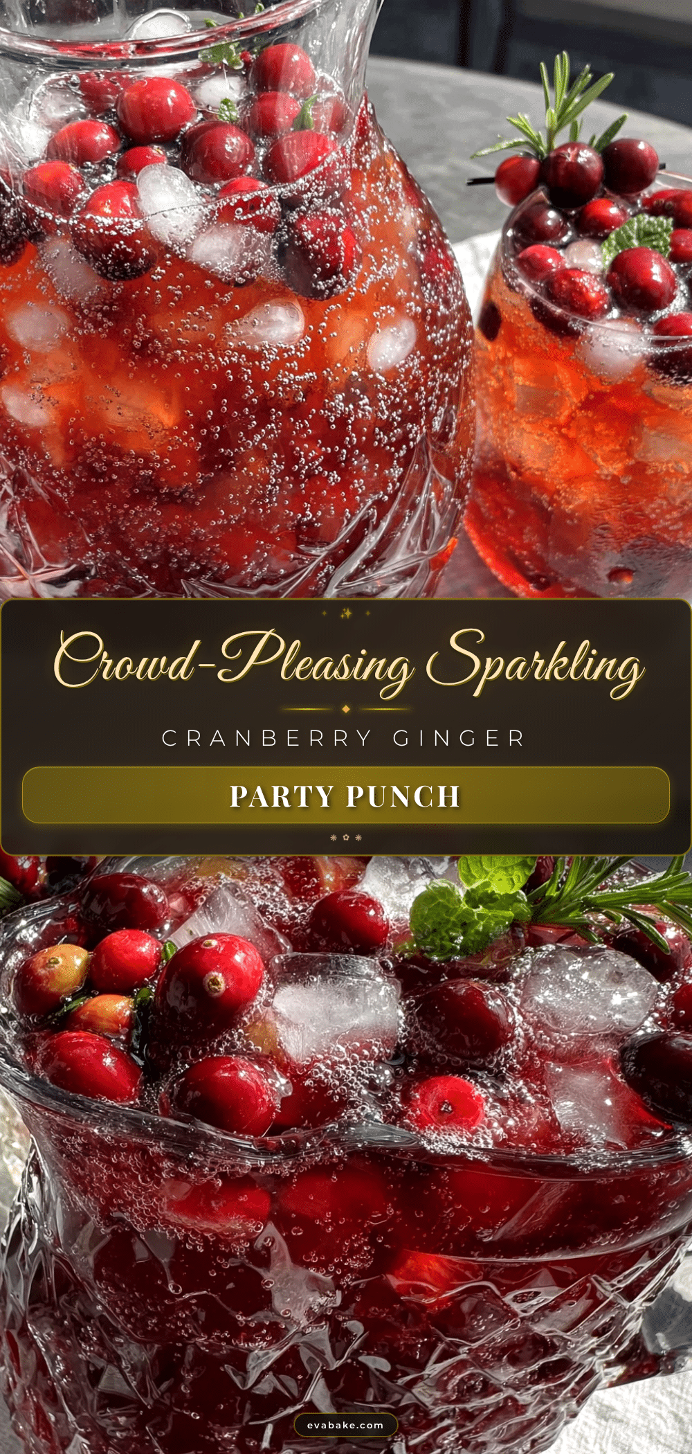 sparkling cranberry ginger party punch recipe